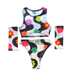 DAISY | Underboob Sporty Crop Top, Women's Festival Top, Rave Top