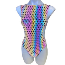 Load image into Gallery viewer, SACRED GEO | Reflective | Aria Cut-Out Bodysuit