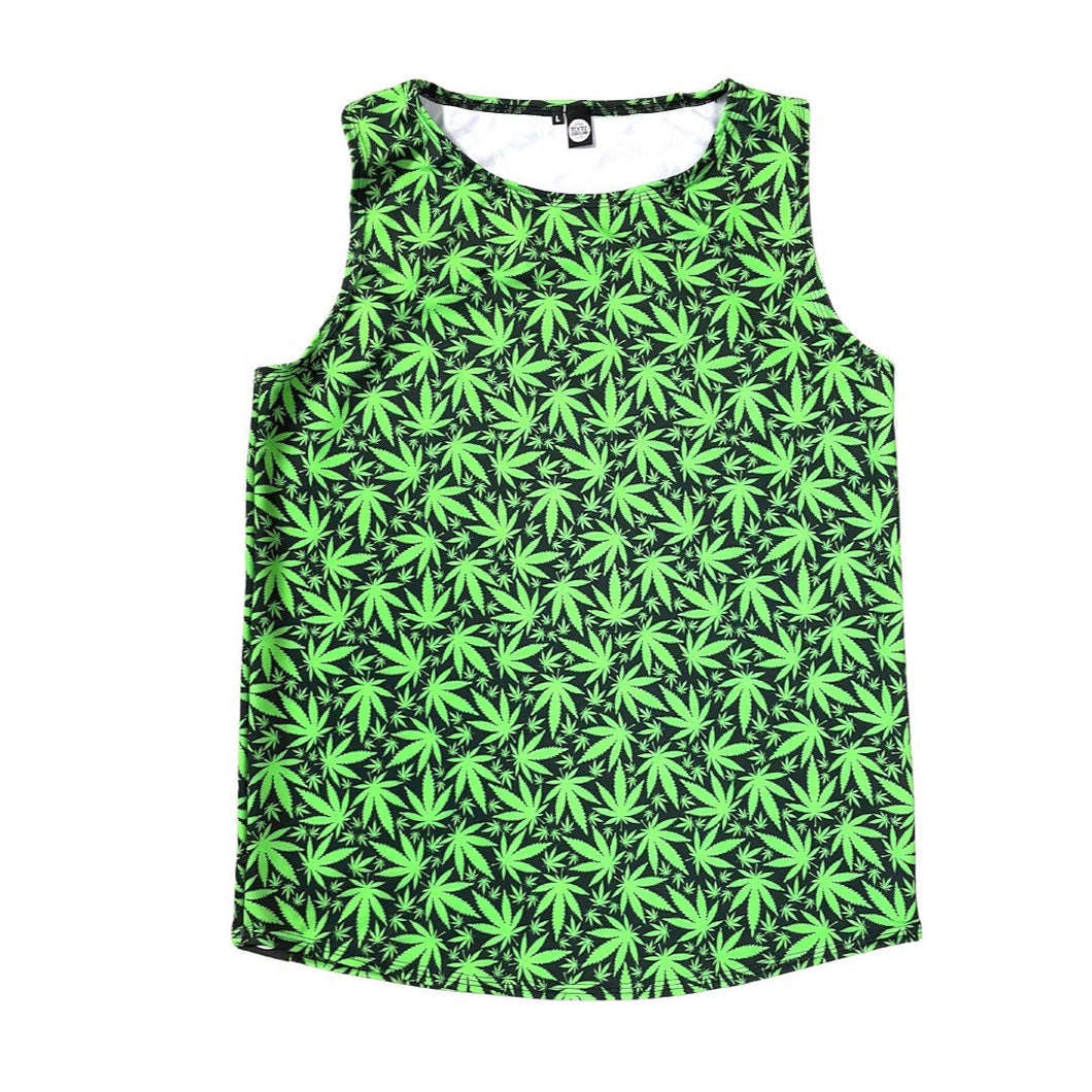 PUFF PUFF | Slim Fit Men's Rave Tank Top, Festival Shirt