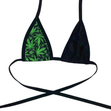 Load image into Gallery viewer, PUFF PUFF | Bikini Top, Women&#39;s Festival Top, Rave Top 420