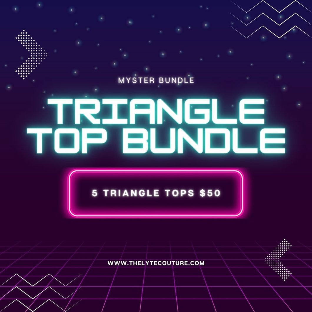 Mystery Triangle Top Bundle | 5 Festival Tops For 50! | Festival outfit, rave outfit for women, bikini top