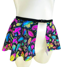 Load image into Gallery viewer, ELECTRIC MUSHROOM | Ultra Mini Buckle Skirt, Rave Skirt, Festival Bottom