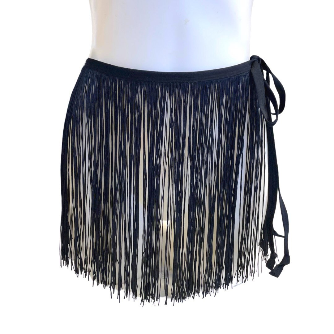 Black festival hotsell fringe skirt