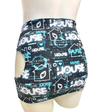 Load image into Gallery viewer, HOUSE MUSIC | Cut-Out Bodycon Mini Skirt, Rave Skirt, Festival Bottom