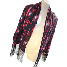 Load image into Gallery viewer, FRINGE SCARF | Custom Pash | Fabric Options Available | Headbanger House Music Techno
