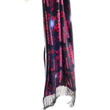 Load image into Gallery viewer, FRINGE SCARF | Custom Pash | Fabric Options Available | Headbanger House Music Techno