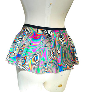 LUCID DREAMS | Ultra Mini Buckle Skirt, Rave Skirt, Festival Bottom