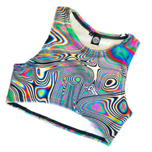 Load image into Gallery viewer, LUCID DREAMS | Underboob Sporty Crop Top, Women&#39;s Festival Top, Rave Top