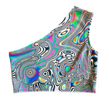 Load image into Gallery viewer, LUCID DREAMS | One Shoulder Top, Women&#39;s Festival Top, Rave Top