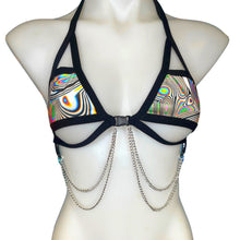 Load image into Gallery viewer, LUCID DREAMS | Chain Cage Top, Festival Top, Rave Top with Chains