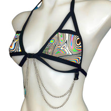 Load image into Gallery viewer, LUCID DREAMS | Chain Cage Top, Festival Top, Rave Top with Chains