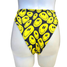 Load image into Gallery viewer, YELLOW SMILES | High Waisted High Cut Chain Bottoms wit cut out, Festival Bottoms, Rave Bottoms, Rave Outfit