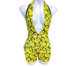 Load image into Gallery viewer, YELLOW SMILES | Playsuit | Halter Romper | Festival Outfit | Rave Jumpsuit | Boho