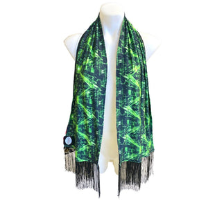 CYBER GRID | Custom Pash| Festival Scarf | Rave accessories