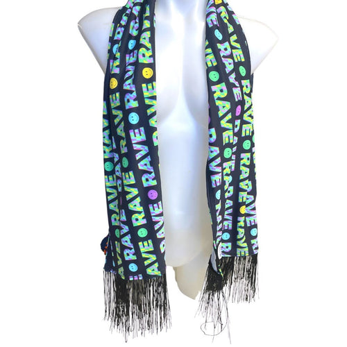 RAVE | Custom Pash| Festival Scarf | Rave accessories