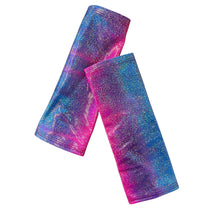 Load image into Gallery viewer, FESTIE BESTIE | Pink/Blue Holographic Gloves, Festival Accessories, Rave Gloves