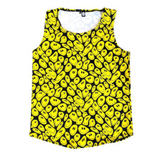 Load image into Gallery viewer, YELLOW SMILES | Slim Fit Men&#39;s Rave Tank Top, Festival Shirt