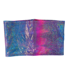 Load image into Gallery viewer, FESTIE BESTIE | Pink/Blue Holographic Tube Top, Women&#39;s Festival Top, Rave Top