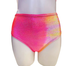 Load image into Gallery viewer, FESTIE BESTIE | Pink/Orange Holographic High Waisted Bottoms