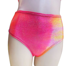 Load image into Gallery viewer, FESTIE BESTIE | Pink/Orange Holographic High Waisted Bottoms