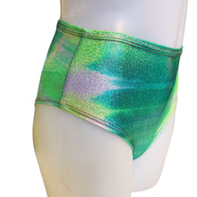 Load image into Gallery viewer, FESTIE BESTIE | Seafoam Holographic High Waisted Bottoms