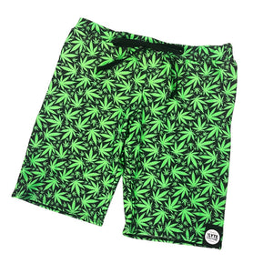 PUFF PUFF | Mens Shorts | Festival Shorts | Drawstring Shorts | 420 | Weed