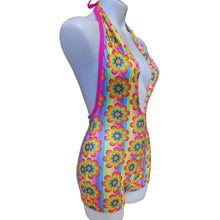 Load image into Gallery viewer, RAINBOW DAISY | Playsuit | Halter Romper | Festival Outfit | Rave Jumpsuit | Boho