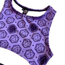 Load image into Gallery viewer, ICOSAHEDRON | Underboob Sporty Crop Top, Women&#39;s Festival Top, Rave Top