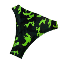 Load image into Gallery viewer, KOMBAT | High Waisted High Cut Bottoms, Festival Bottoms, Rave Bottoms, Camo Rave Outfit