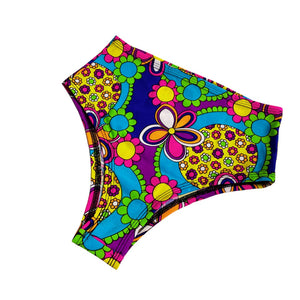 STRAWBERRY FIELDS  | High Waisted Bottoms, Festival Bottoms, Rave Bottoms, Black Rave Outfit